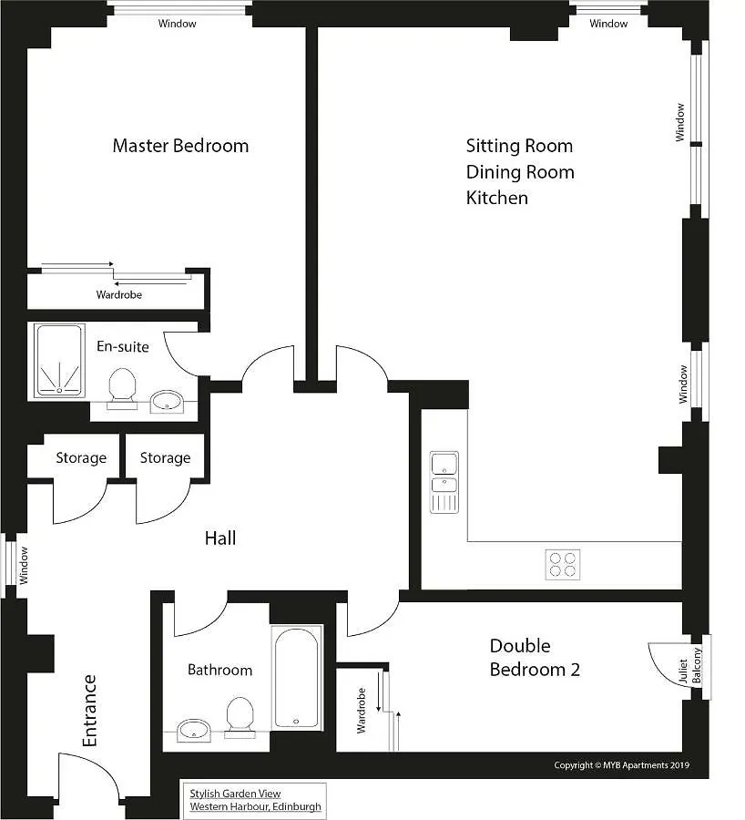 Stylish Garden View Apartment Edinburg